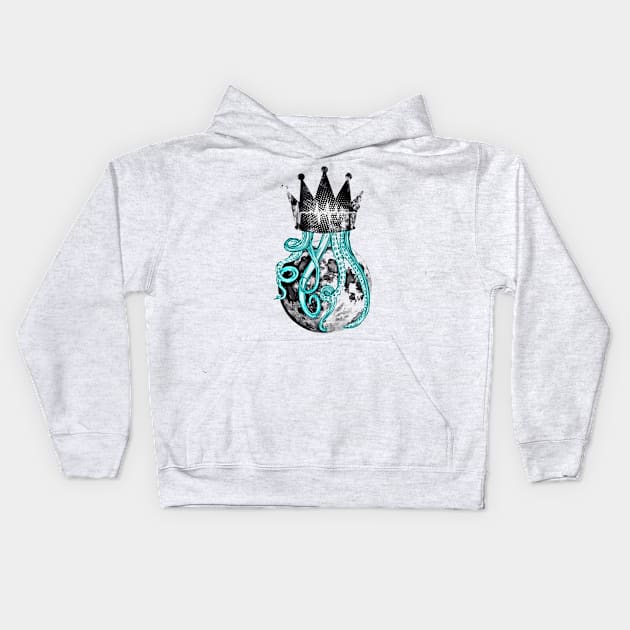 Moon King Kids Hoodie by KM